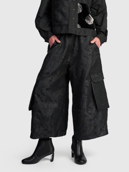 Damask Wide Cargo Pants by Alembika