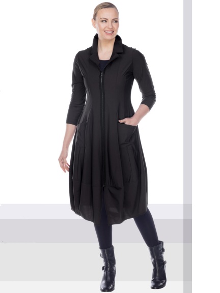 Debra Zipper Midi Dress by Jason