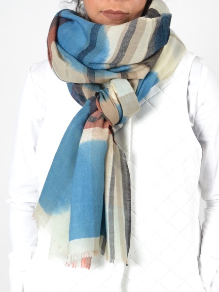 Delicia Dotted Plaid Scarf by Amet & Ladoue
