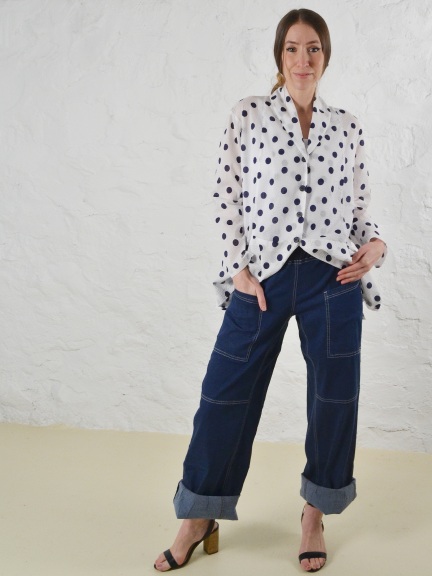 Denim Cargo Pants by Alembika