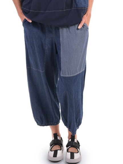 Denim Cropped Pant by Alembika at Hello Boutique