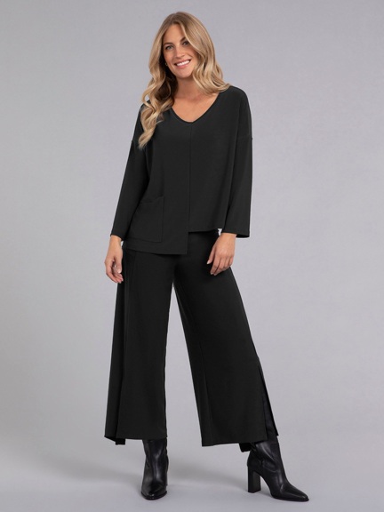 Etch V-Neck Top by Sympli