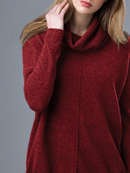 Exposed Seam Cashmere Popover by Kinross Cashmere
