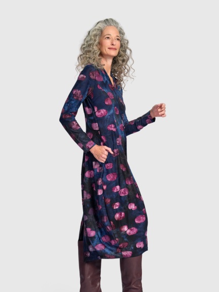 V-Neck Cocoon Dress by Alembika at Hello Boutique