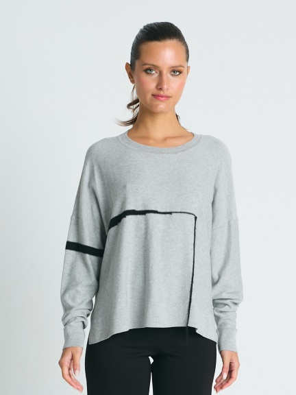 Fine Line Crewneck Sweater by Planet by Lauren G