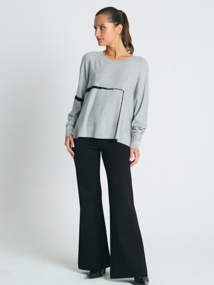 Fine Line Crewneck Sweater by Planet by Lauren G