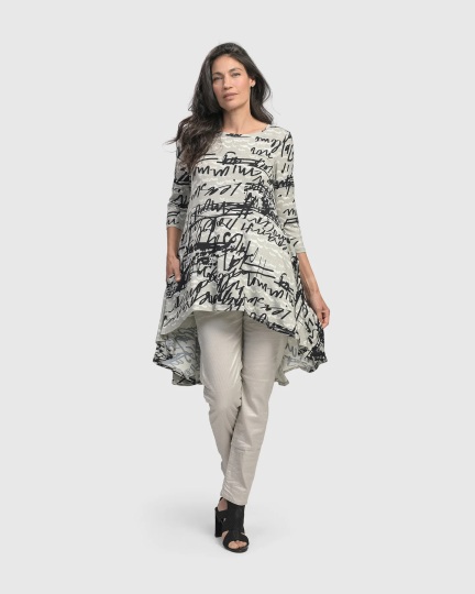 black swing tunic top