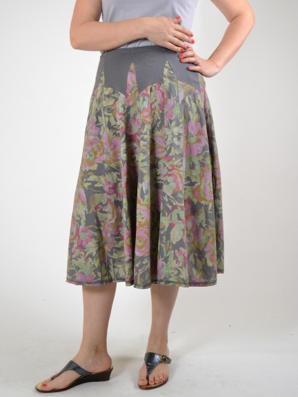 Floral Overdye Skirt by Luna Luz