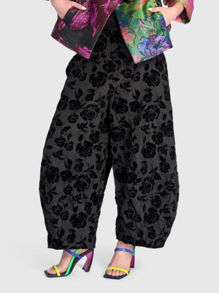 Floral Velvet Pant by Alembika