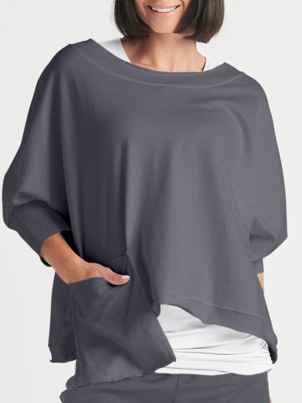 French Terry Drop Pocket Tee by Planet by Lauren G