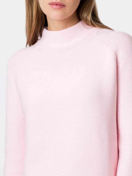 Mock Neck Pullover by Kinross Cashmere at Hello Boutique
