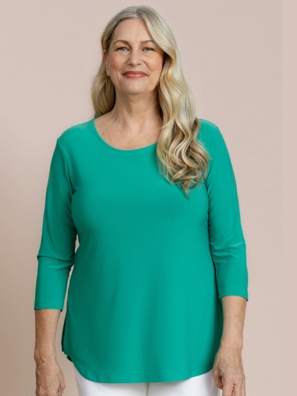 Go To Classic 3/4 Sleeve Relaxed Tee by Sympli