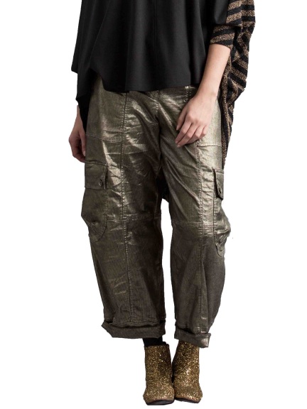 Gold Cargo Pant by Alembika