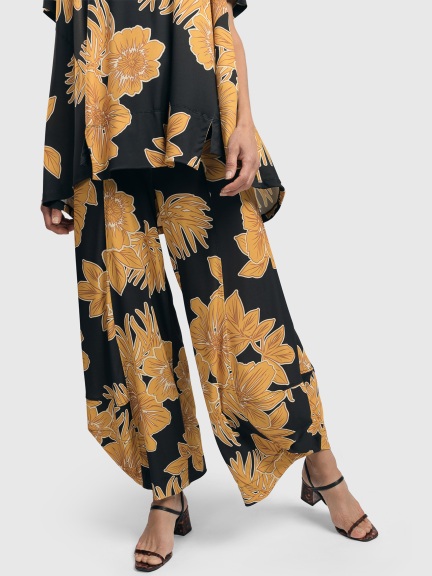 Gold Floral Pant by Alembika