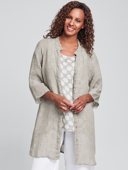 Good Day Gauze Linen Jacket by Flax