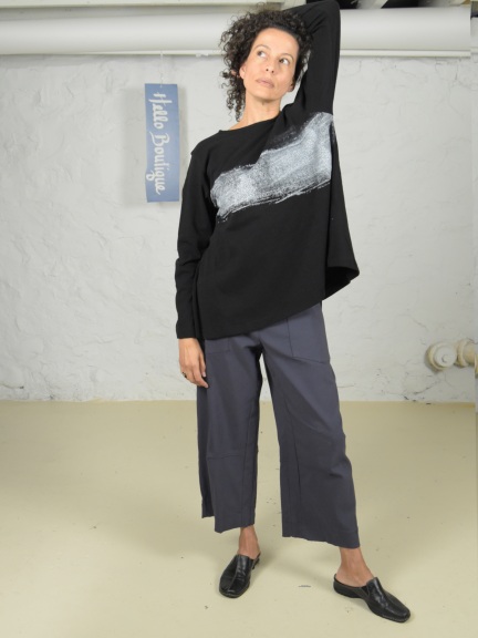Graphic Knit Pullover by Moyuru