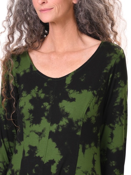 Green Cloud Dye Dress by Alembika