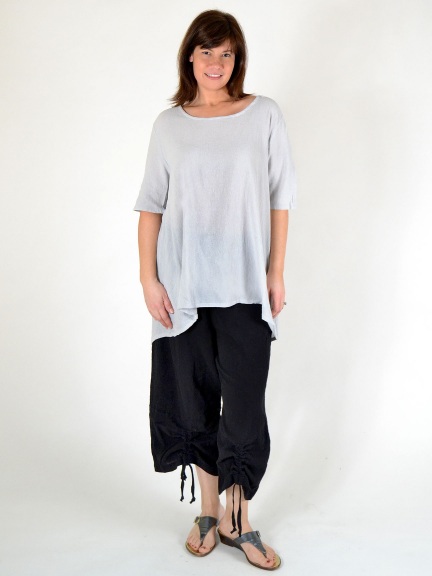 Grey French Terry Ruched Pant by Bryn Walker