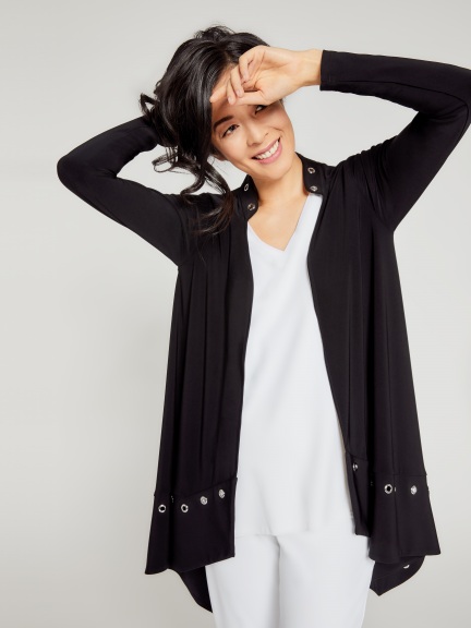 black dressy cardigan