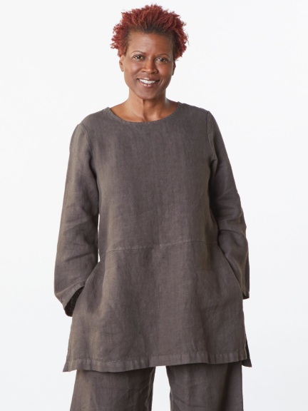 SELENAHELIOS Bright Gather Blouse グレー SELENAHELIOS Bright Gather Blouse(GRAY)