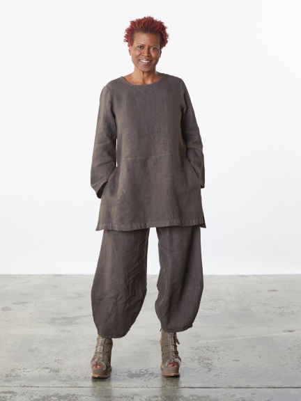 Heavy Linen Long Sleeve Bre Tunic by Bryn Walker