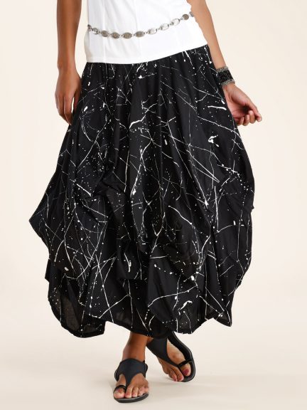 Jackson Pollock Tie Skirt by Luna Luz