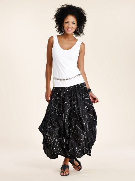 Jackson Pollock Tie Skirt by Luna Luz