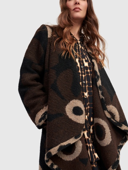 Jamboree Cozy Draped Coat by Alembika