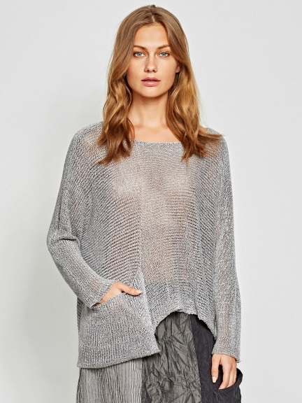 Knit Mesh Pullover