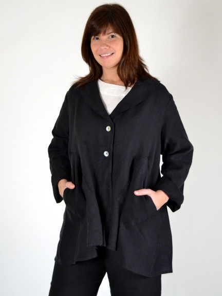 Bryn Walker Heavy Linen - Car Coat FINAL SALE ITEM