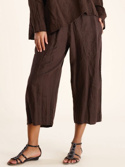 Linen Crop Pant by Luna Luz