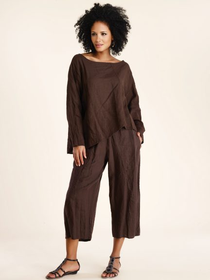Linen Crop Pant by Luna Luz