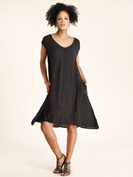 Linen Gz Pocket Dress by Luna Luz at Hello Boutique