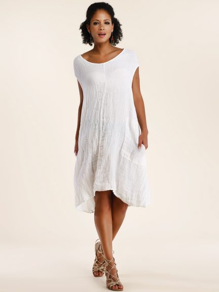 Linen Gz Pocket Dress by Luna Luz at Hello Boutique