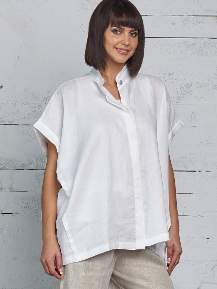 Linen Squared Shirt by Planet