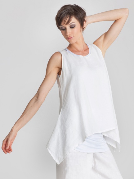 Linen Tank by Planet at Hello Boutique