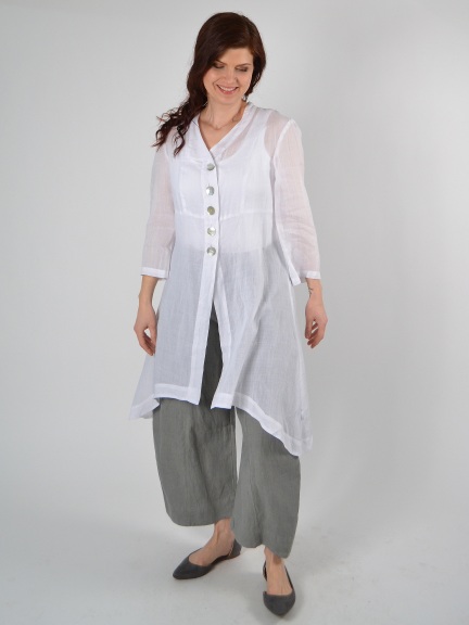 Linen Voile Duster by Banana Blue at Hello Boutique