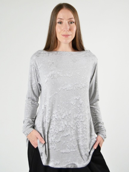 Long Sleeve Boat Neck Tunic by Annie Turbin