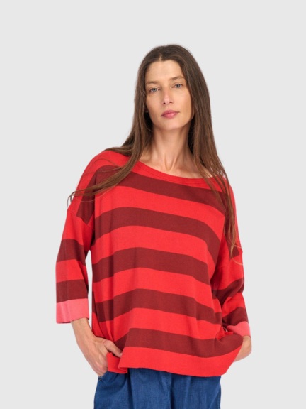 Loose Stripe Sweater by Alembika