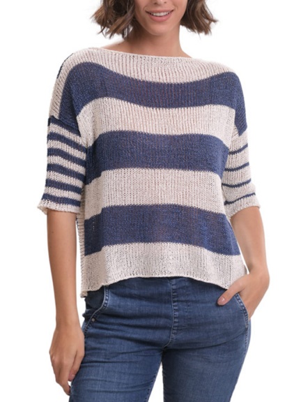 hello striped sweater