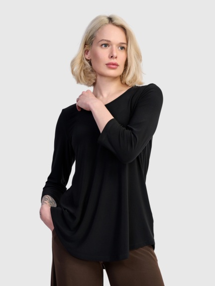 Matte Jersey Crew Top by Alembika