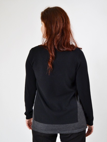 Mixed Yarn Pullover by Kinross Cashmere