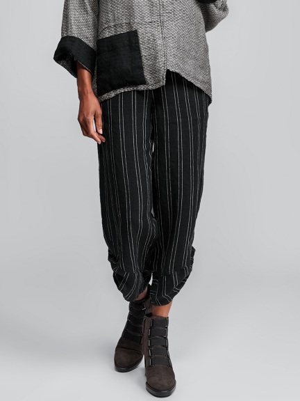 Multi-Facet Pinstripe Pant by Flax