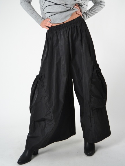 Nylon Big Pocket Pants by Planet by Lauren G