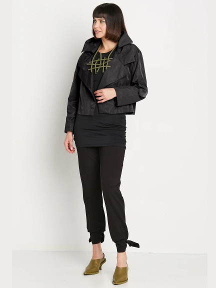 Nylon Triple Collar Jacket by Planet by Lauren G