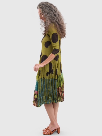 Olive Mix Dress by Alembika