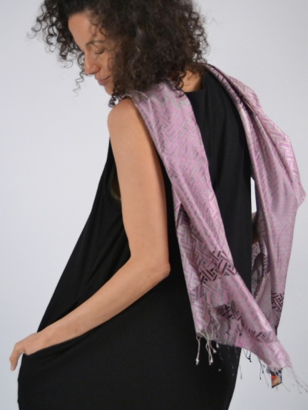 Orlando Basketweave Silk Scarf by Dupatta Designs