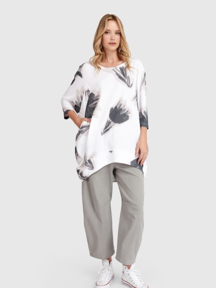 Oversized Print Top by Alembika