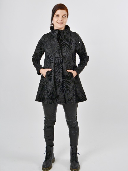 Flocked Balloon Coat by Mycra Pac at Hello Boutique