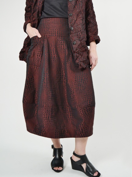 Patterned Midtown Skirt by Sun Kim